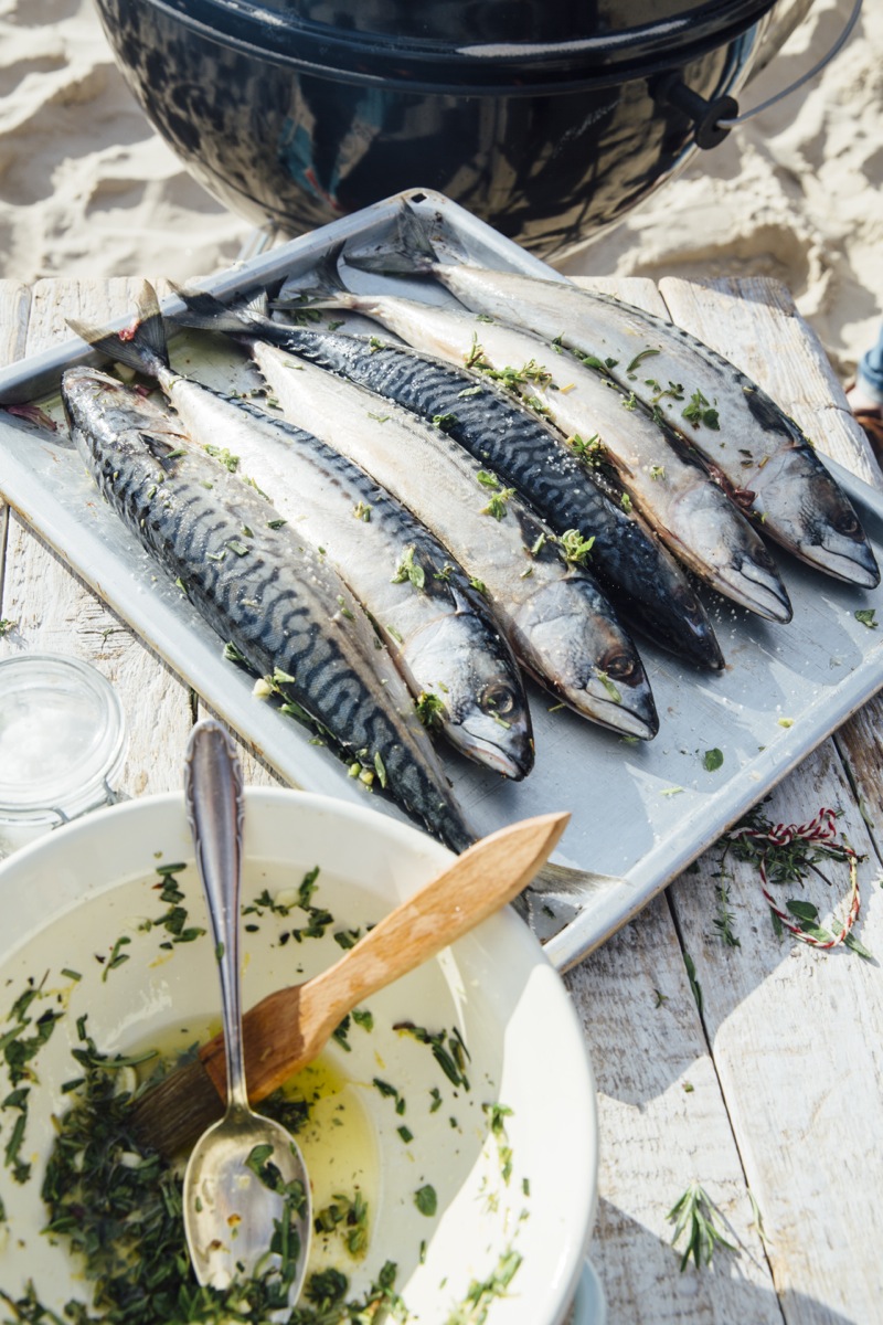 Theresas Küche - Gegrillte Makrelen mit Rosmarinkartoffeln